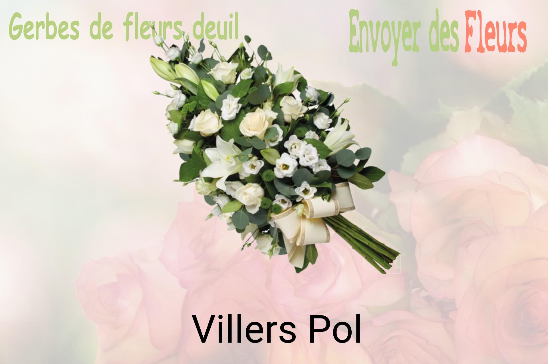 Gerbe de fleurs de deuil livrée à Villers-Pol